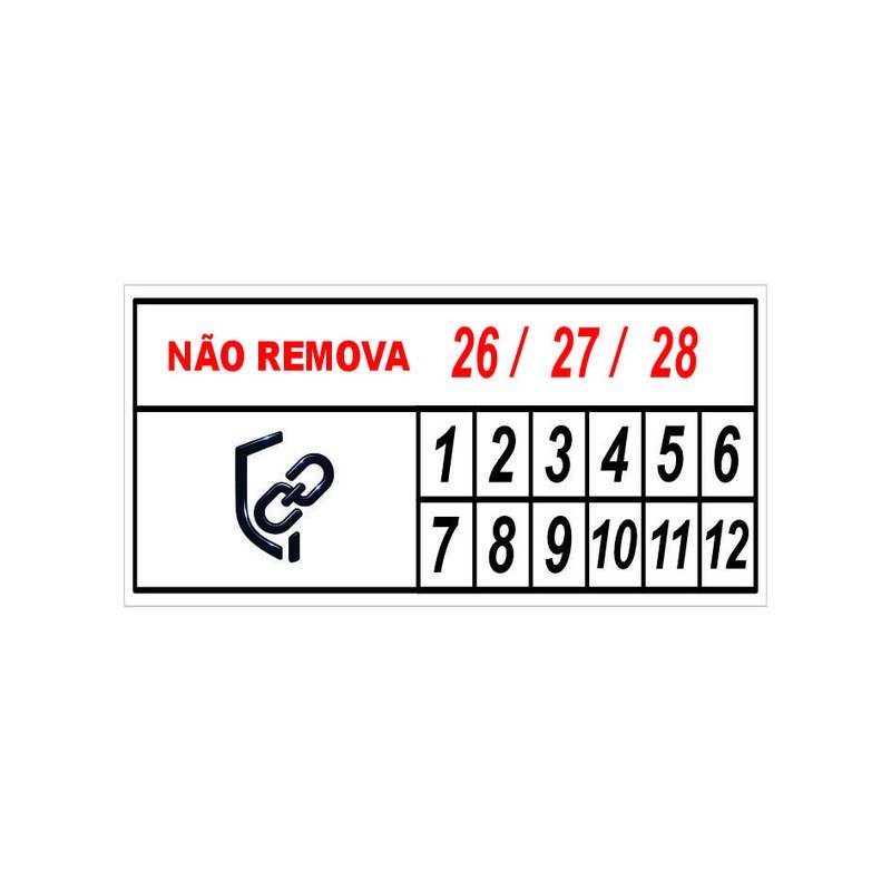 Lacre 3x1,5cm